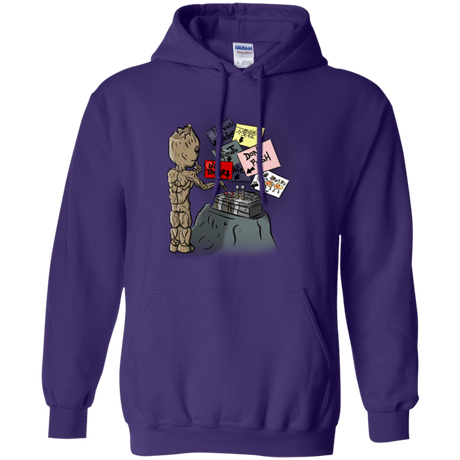 Sweatshirts Purple / S Groot No Touch Pullover Hoodie