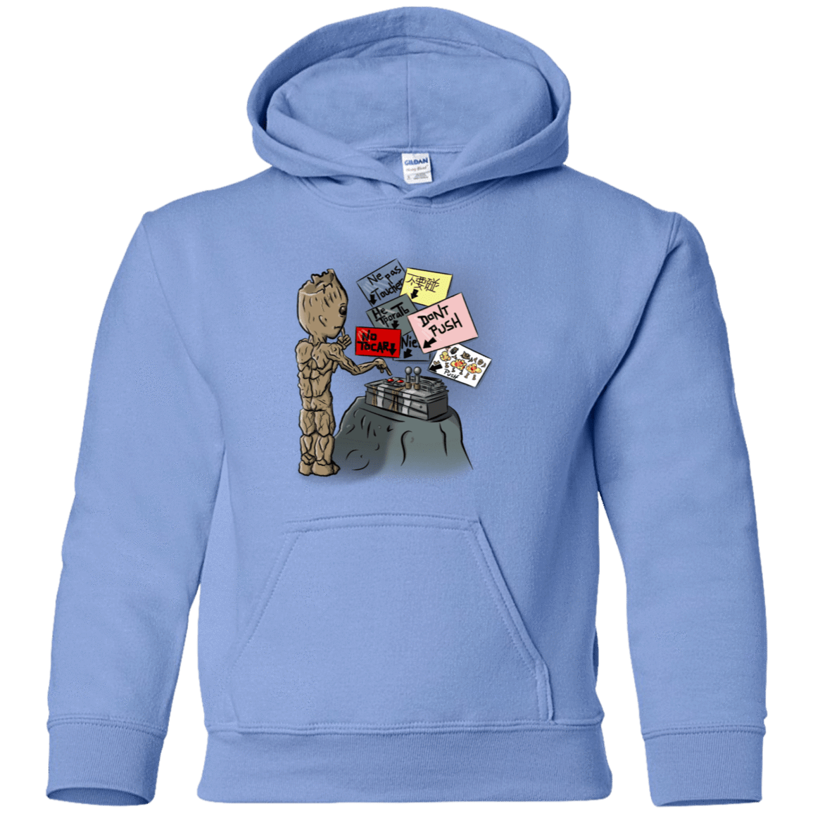 Sweatshirts Carolina Blue / YS Groot No Touch Youth Hoodie