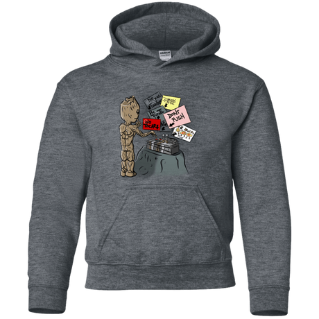 Sweatshirts Dark Heather / YS Groot No Touch Youth Hoodie