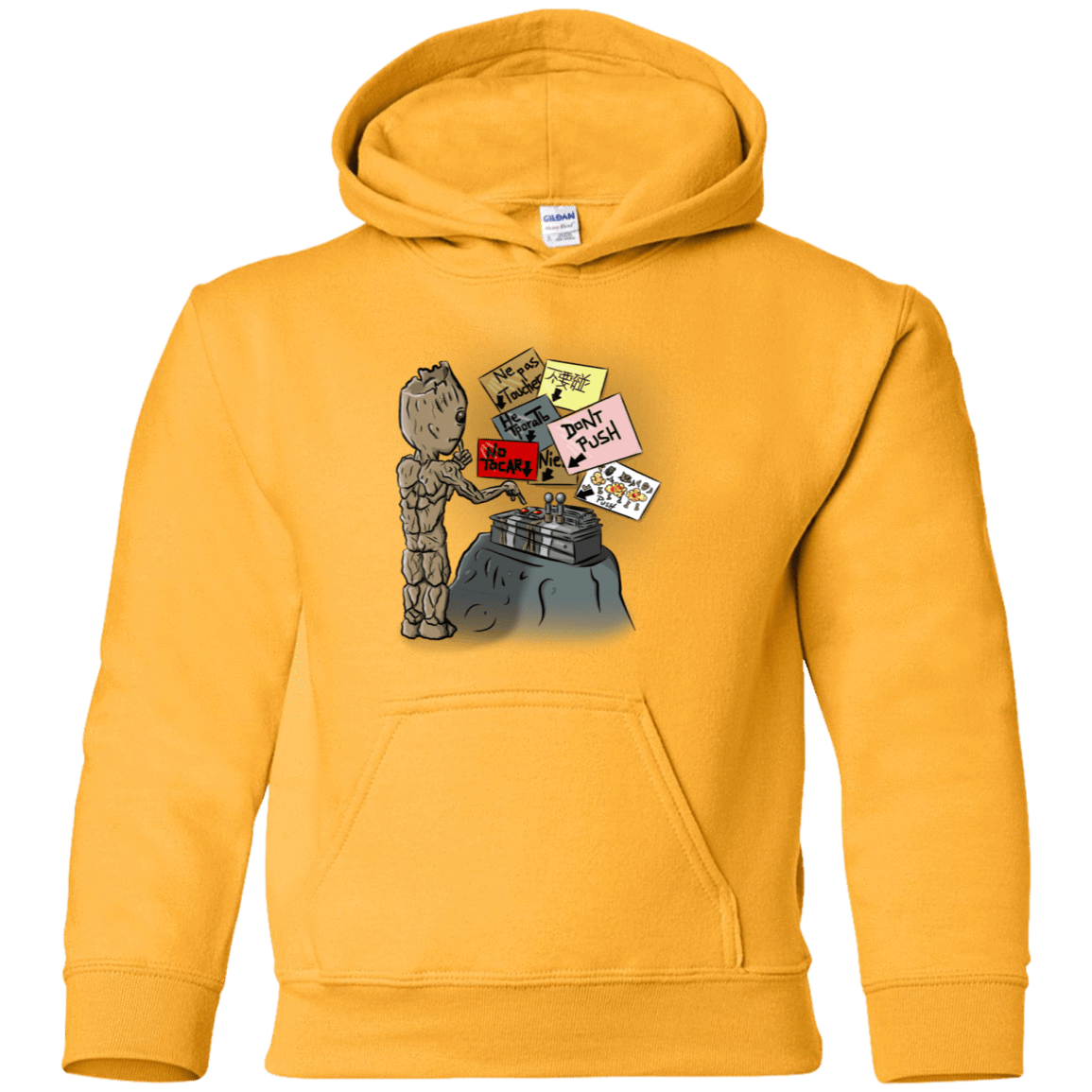 Sweatshirts Gold / YS Groot No Touch Youth Hoodie