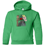 Sweatshirts Irish Green / YS Groot No Touch Youth Hoodie