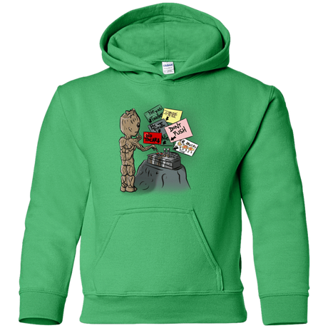 Sweatshirts Irish Green / YS Groot No Touch Youth Hoodie