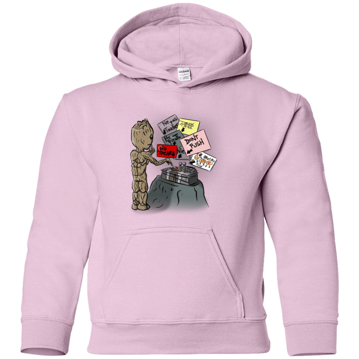 Sweatshirts Light Pink / YS Groot No Touch Youth Hoodie