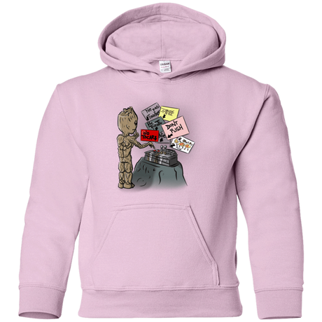 Sweatshirts Light Pink / YS Groot No Touch Youth Hoodie