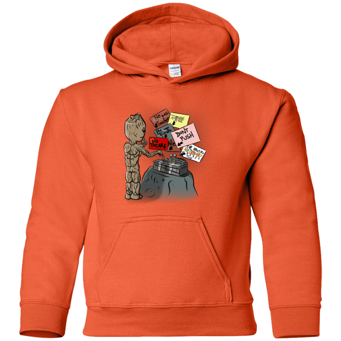 Sweatshirts Orange / YS Groot No Touch Youth Hoodie