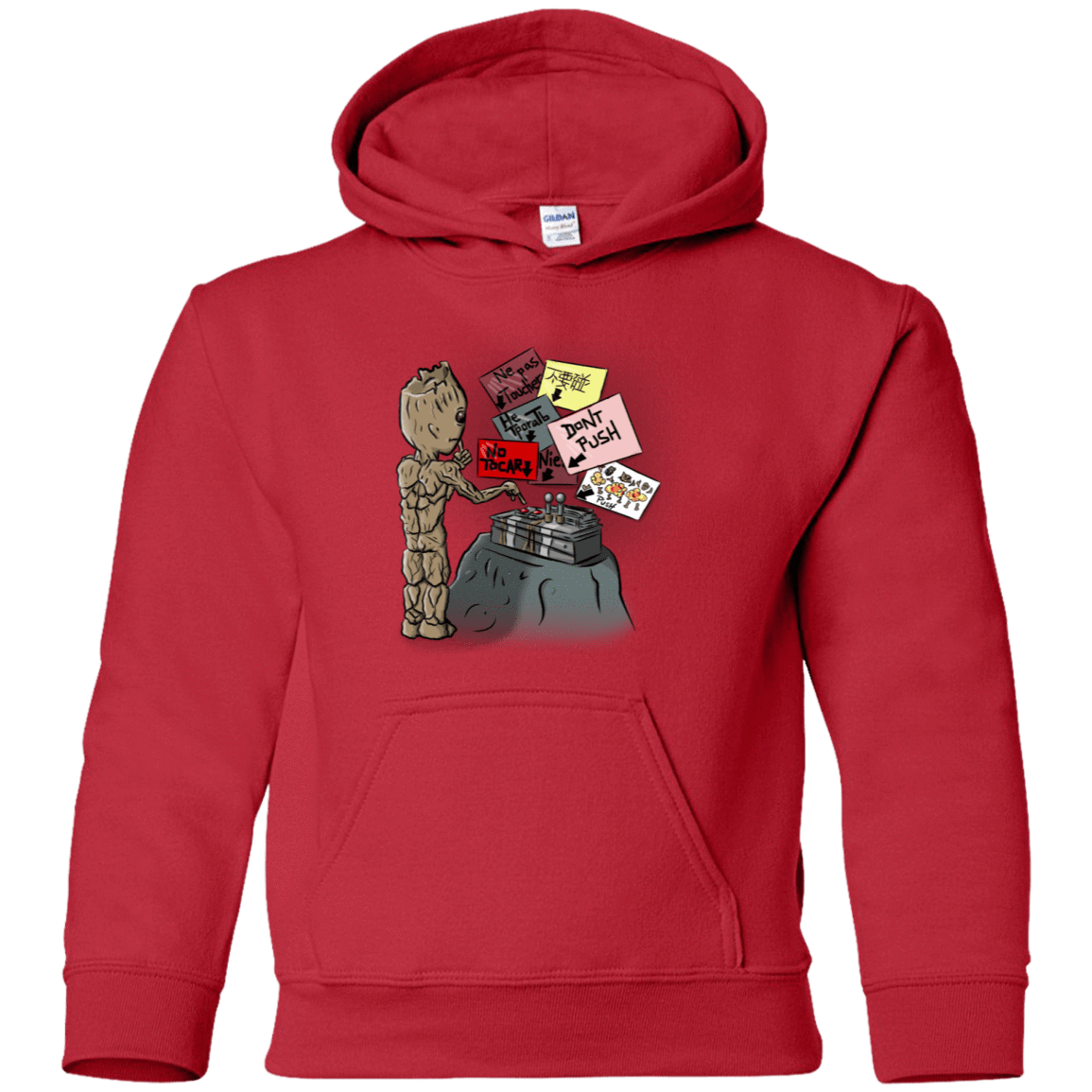 Sweatshirts Red / YS Groot No Touch Youth Hoodie