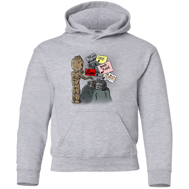 Sweatshirts Sport Grey / YS Groot No Touch Youth Hoodie