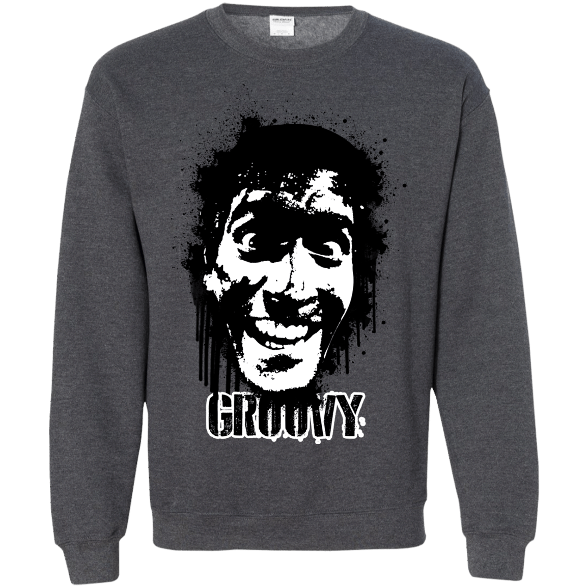 Sweatshirts Dark Heather / S Groovy Crewneck Sweatshirt