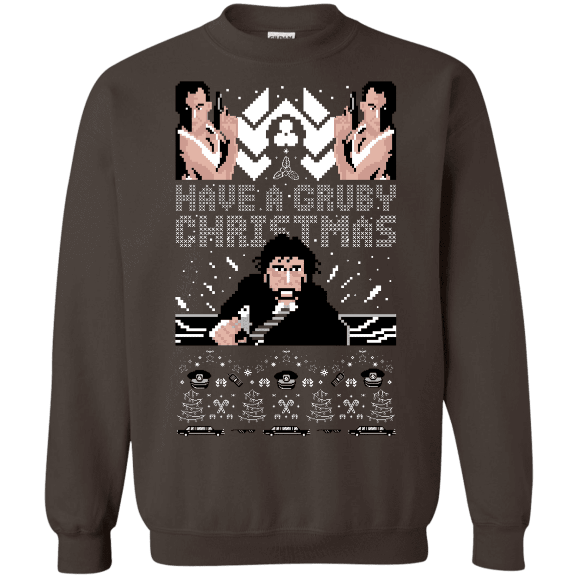 Sweatshirts Dark Chocolate / S Gruber Christmas Crewneck Sweatshirt