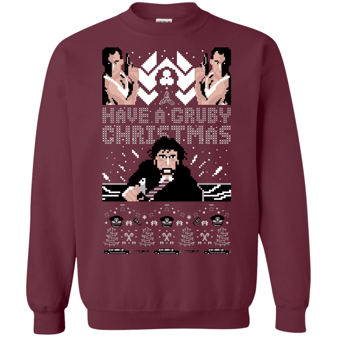 Sweatshirts Maroon / S Gruber Christmas Crewneck Sweatshirt