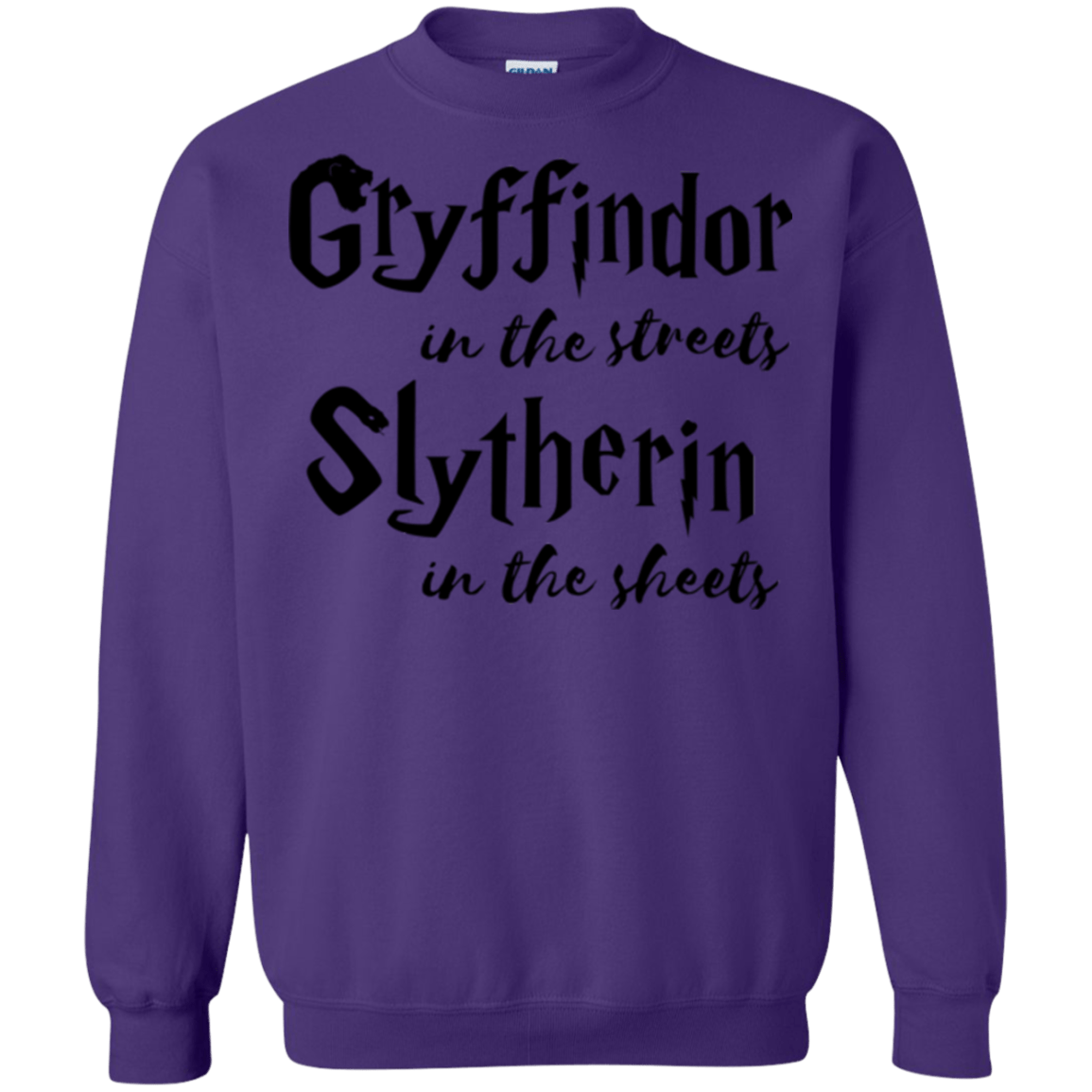Sweatshirts Purple / Small Gryffindor Streets Crewneck Sweatshirt