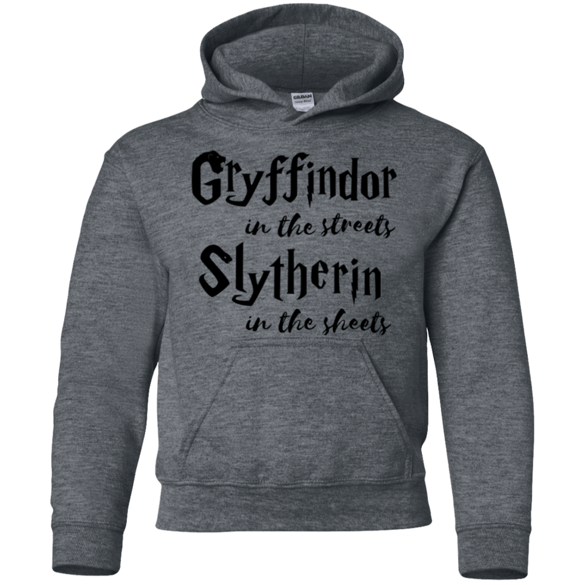 Sweatshirts Dark Heather / YS Gryffindor Streets Youth Hoodie