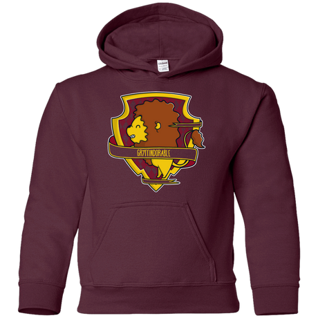 Sweatshirts Maroon / YS Gryffindorable Youth Hoodie