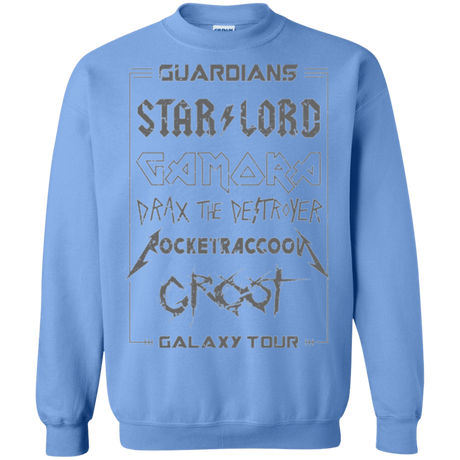 Sweatshirts Carolina Blue / Small Guardians Galaxy Tour Grunge Crewneck Sweatshirt