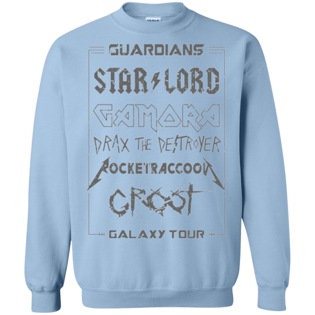 Sweatshirts Light Blue / Small Guardians Galaxy Tour Grunge Crewneck Sweatshirt