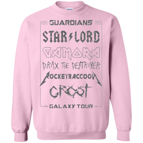 Sweatshirts Light Pink / Small Guardians Galaxy Tour Grunge Crewneck Sweatshirt