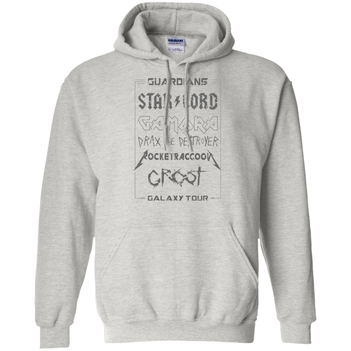 Sweatshirts Ash / Small Guardians Galaxy Tour Grunge Pullover Hoodie