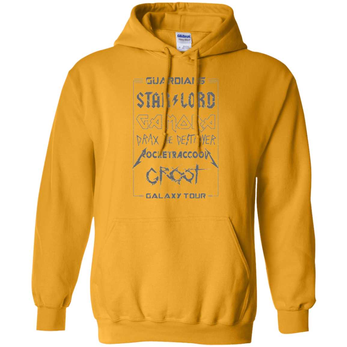 Sweatshirts Gold / Small Guardians Galaxy Tour Grunge Pullover Hoodie