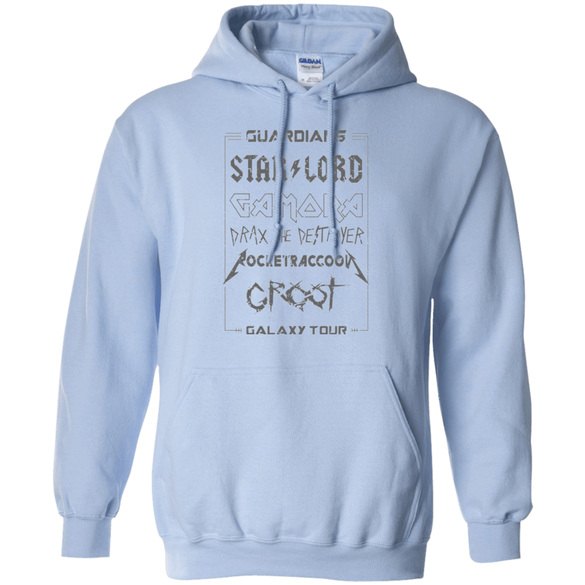 Sweatshirts Light Blue / Small Guardians Galaxy Tour Grunge Pullover Hoodie