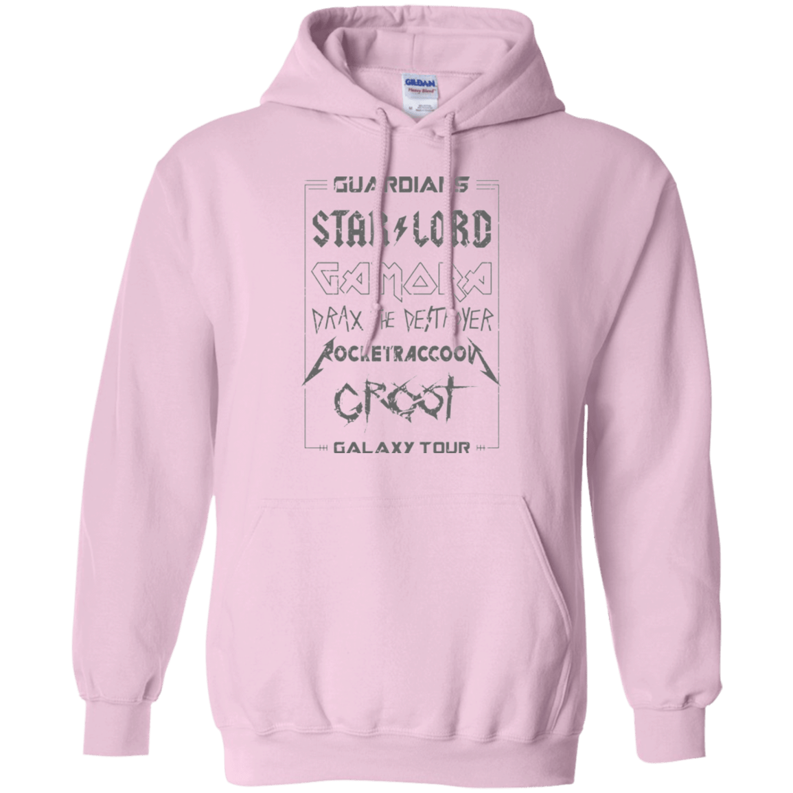 Sweatshirts Light Pink / Small Guardians Galaxy Tour Grunge Pullover Hoodie