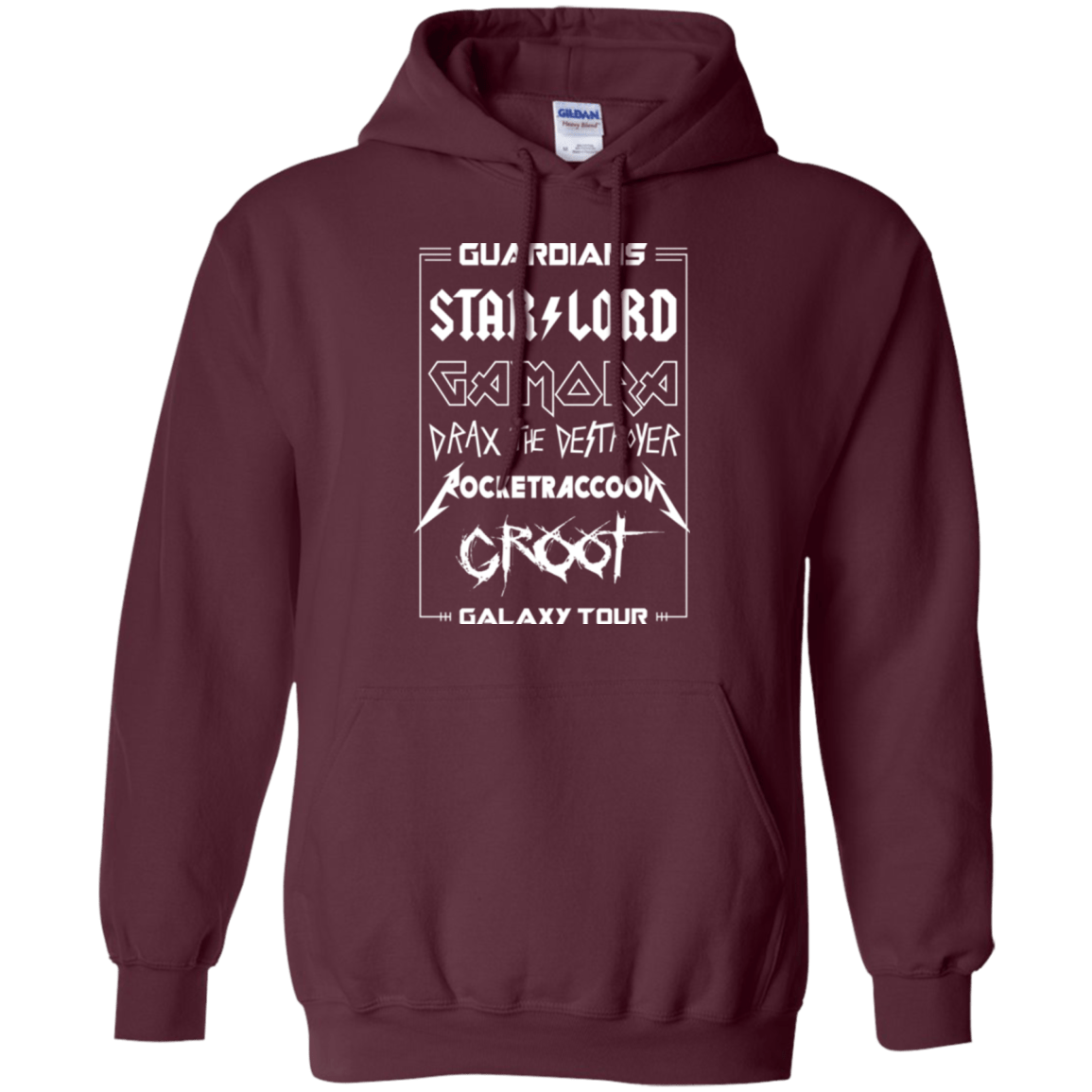 Sweatshirts Maroon / Small Guardians Galaxy Tour Pullover Hoodie