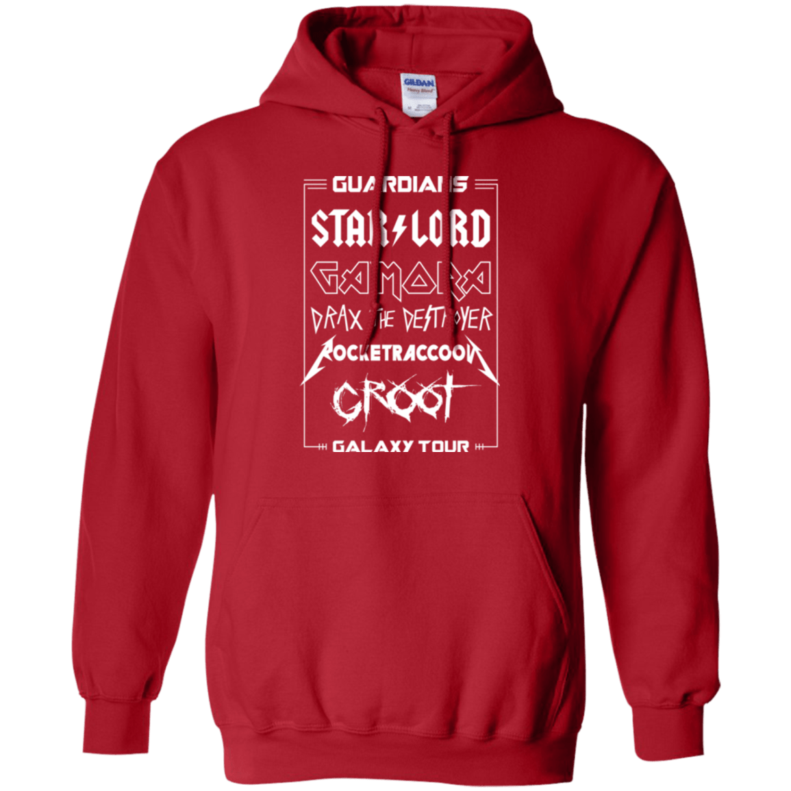 Sweatshirts Red / Small Guardians Galaxy Tour Pullover Hoodie