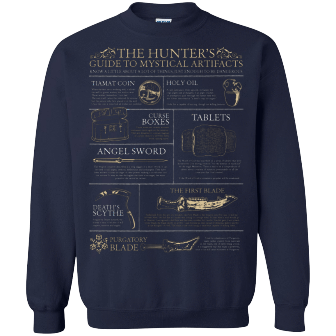 Sweatshirts Navy / Small Guide To Mystical Artifacts Crewneck Sweatshirt