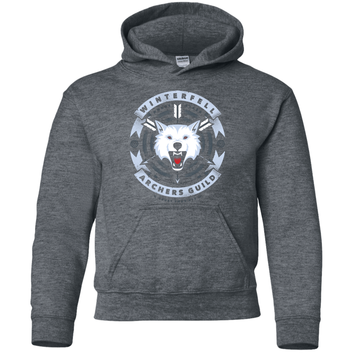 Sweatshirts Dark Heather / YS Guild of Archers Youth Hoodie