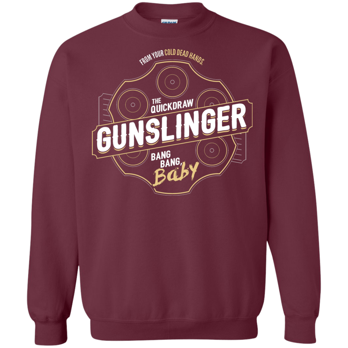 Sweatshirts Maroon / S Gunslinger Crewneck Sweatshirt