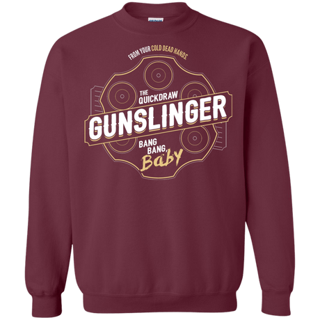 Sweatshirts Maroon / S Gunslinger Crewneck Sweatshirt