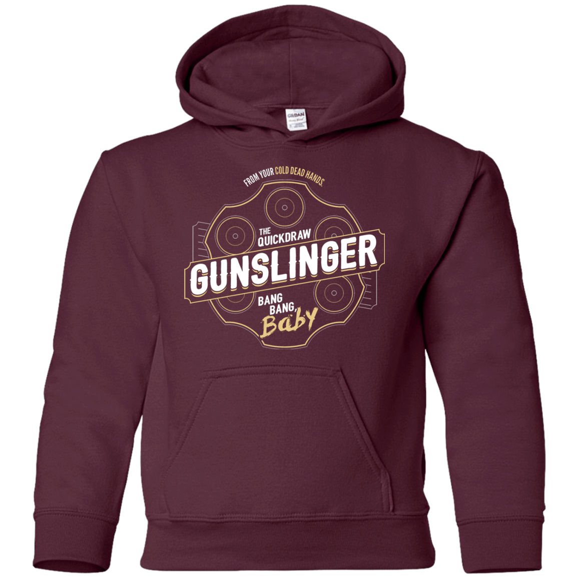 Sweatshirts Maroon / YS Gunslinger Youth Hoodie