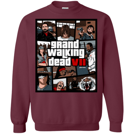 Sweatshirts Maroon / Small GWD7 Crewneck Sweatshirt