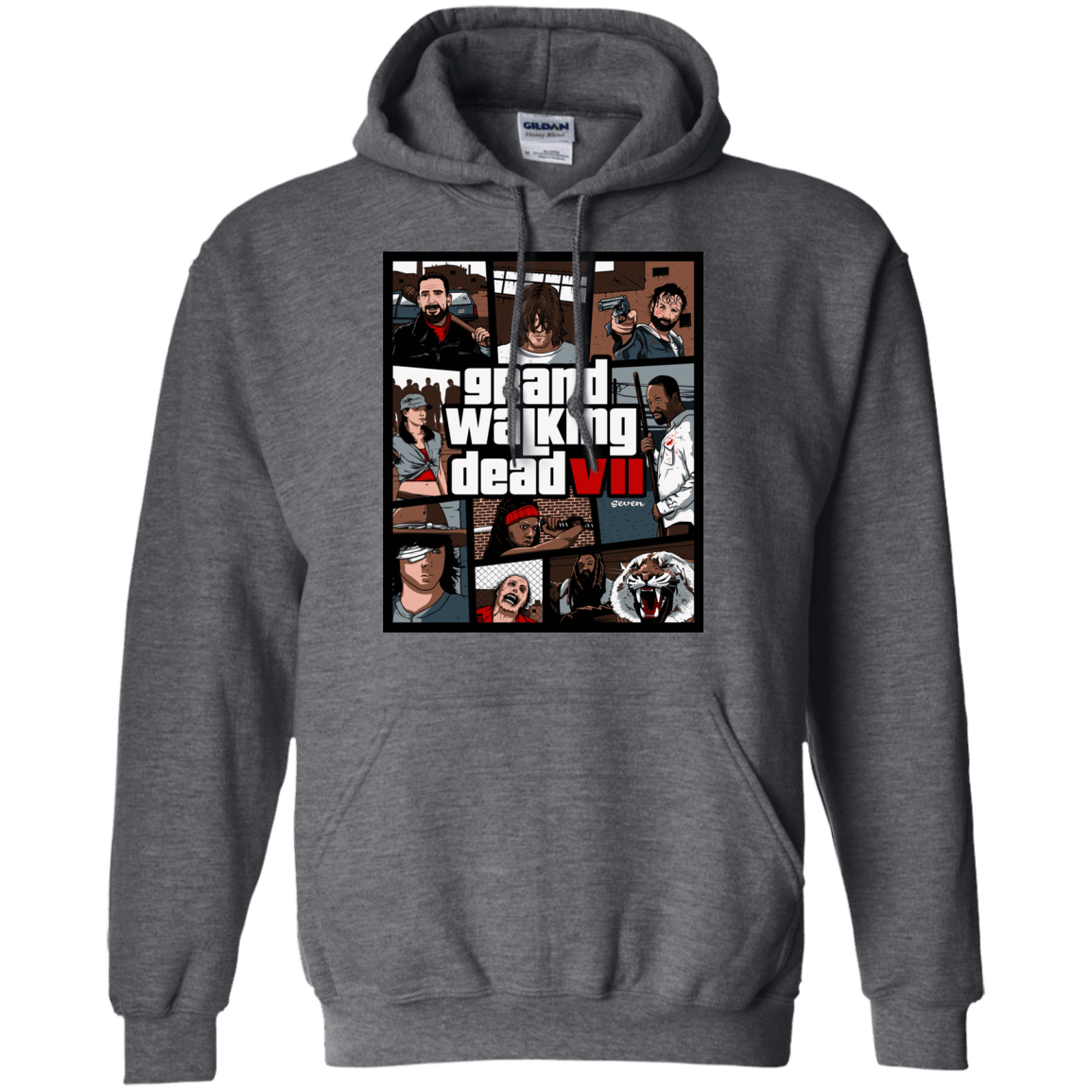 Sweatshirts Dark Heather / Small GWD7 Pullover Hoodie