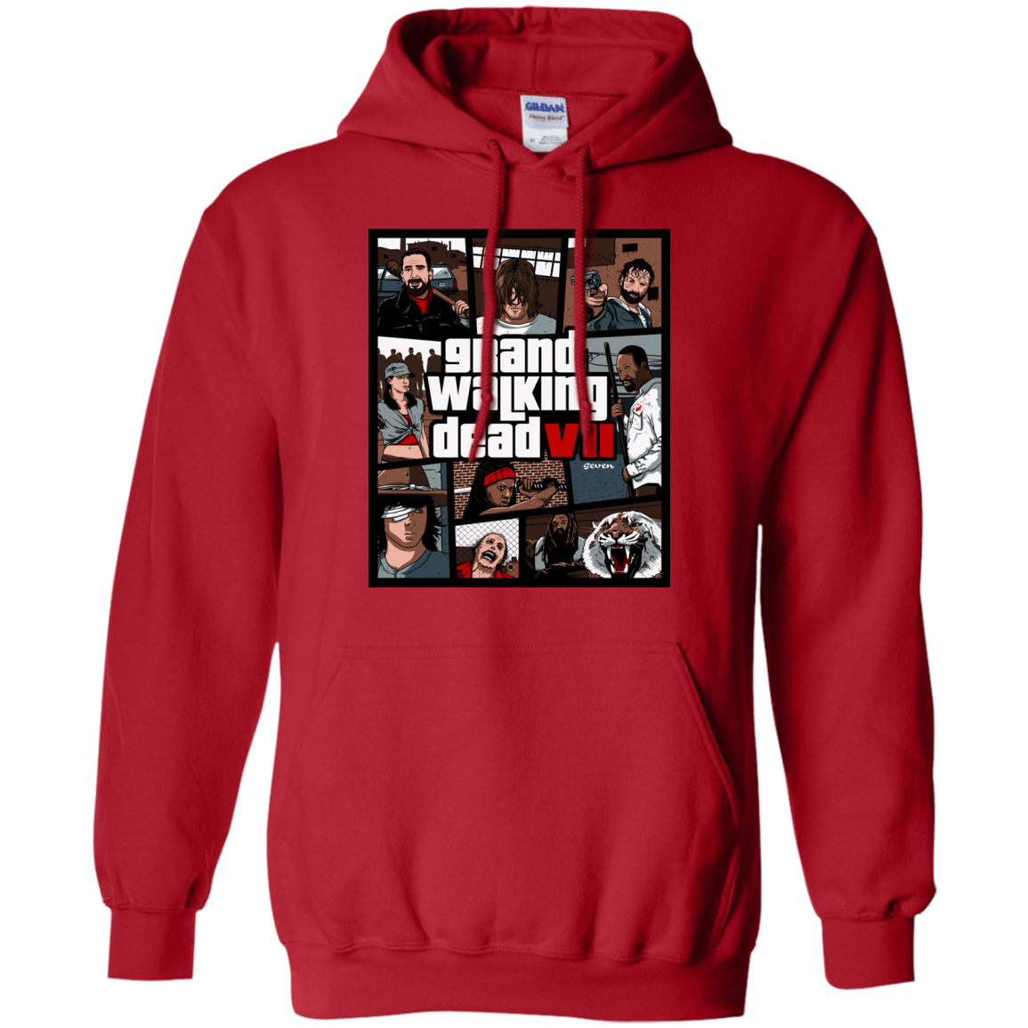 Sweatshirts Red / Small GWD7 Pullover Hoodie