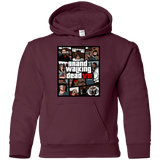Sweatshirts Maroon / YS GWD7 Youth Hoodie