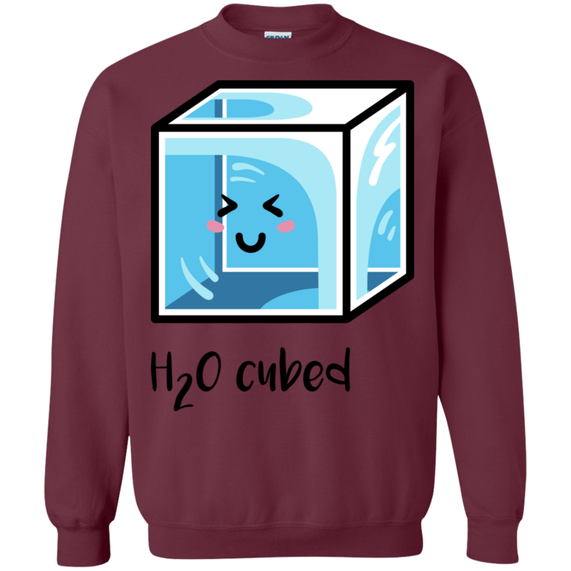 Sweatshirts Maroon / S H2O Cubed Crewneck Sweatshirt