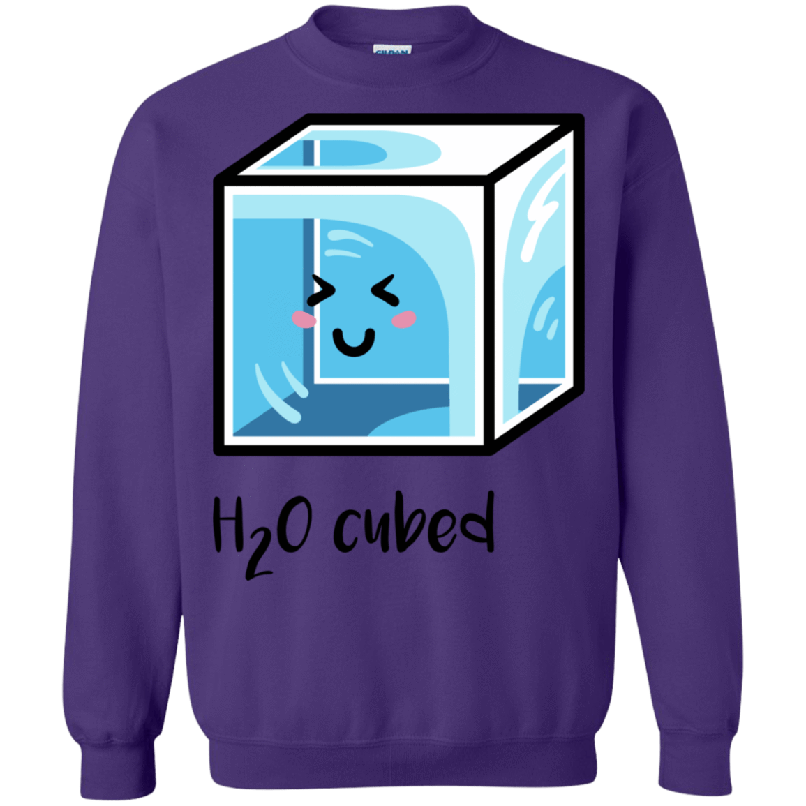 Sweatshirts Purple / S H2O Cubed Crewneck Sweatshirt
