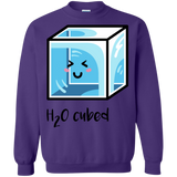 Sweatshirts Purple / S H2O Cubed Crewneck Sweatshirt