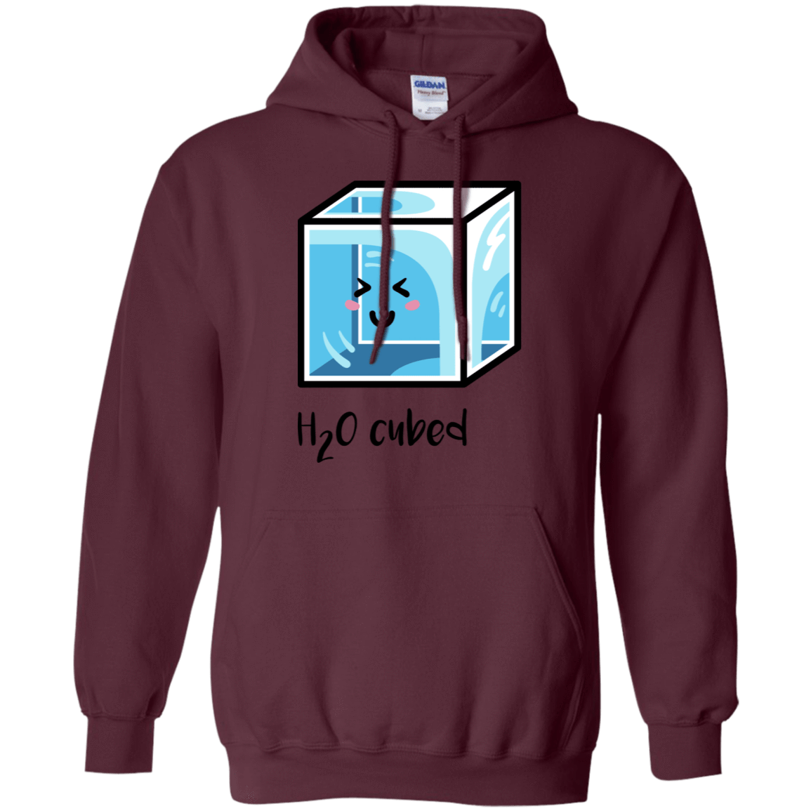 Sweatshirts Maroon / S H2O Cubed Pullover Hoodie