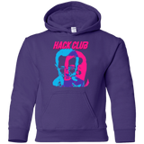 Sweatshirts Purple / YS Hack Club Youth Hoodie
