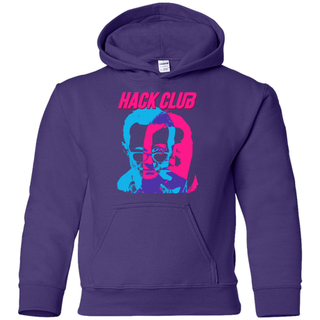 Sweatshirts Purple / YS Hack Club Youth Hoodie