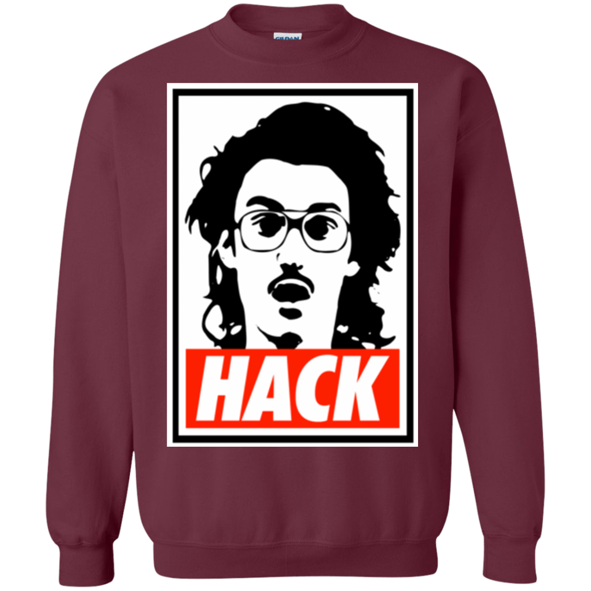 Sweatshirts Maroon / Small Hack Crewneck Sweatshirt