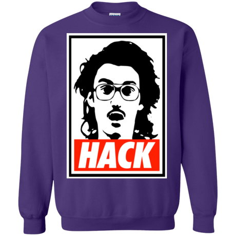 Sweatshirts Purple / Small Hack Crewneck Sweatshirt