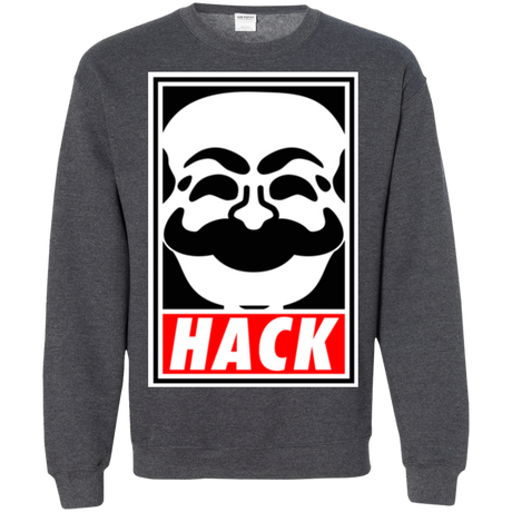Sweatshirts Dark Heather / Small Hack society Crewneck Sweatshirt