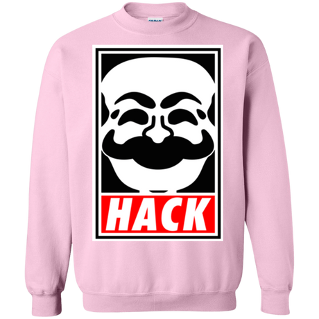 Sweatshirts Light Pink / Small Hack society Crewneck Sweatshirt