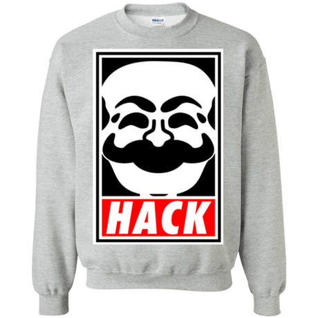 Sweatshirts Sport Grey / Small Hack society Crewneck Sweatshirt