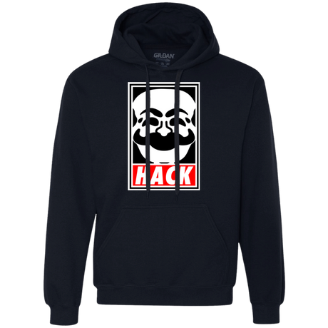 Sweatshirts Navy / Small Hack society Premium Fleece Hoodie