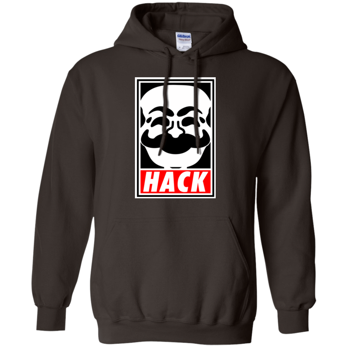 Sweatshirts Dark Chocolate / Small Hack society Pullover Hoodie