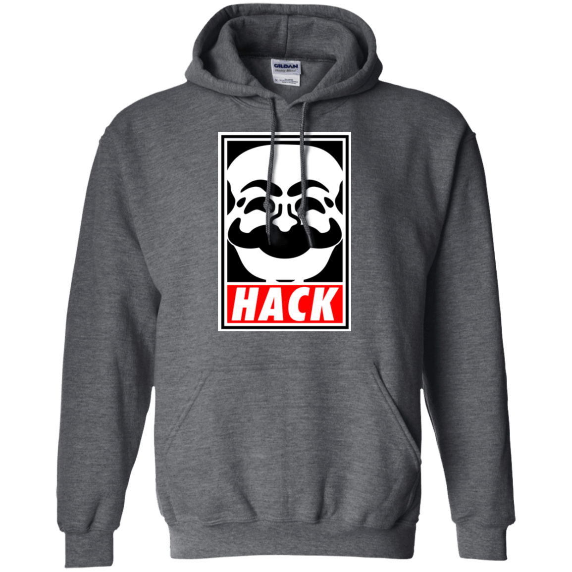 Sweatshirts Dark Heather / Small Hack society Pullover Hoodie