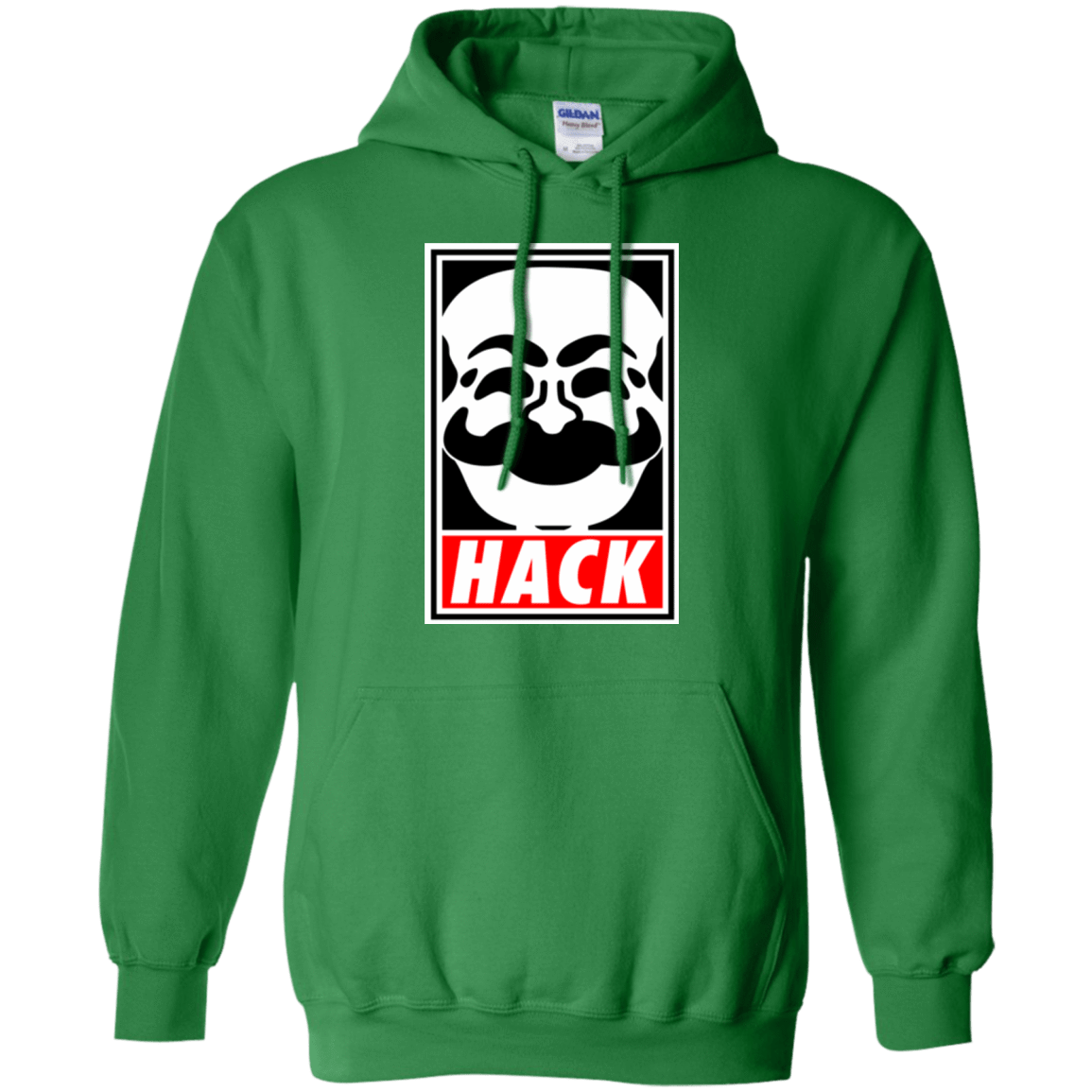 Sweatshirts Irish Green / Small Hack society Pullover Hoodie